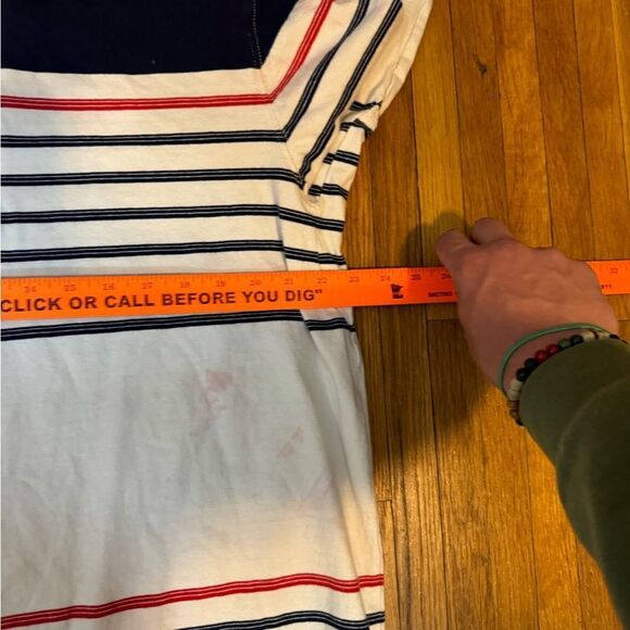 Vintage Lands End Striped Rugby - Picture 8 of 9